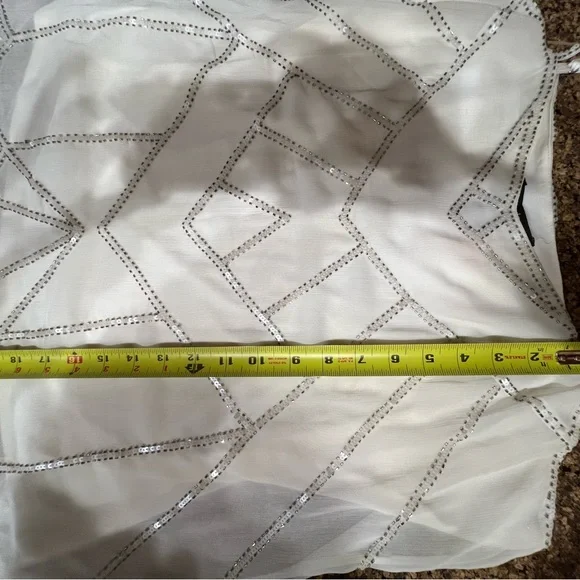 White House Black Market beaded camisole. Size XL. - Picture 3 of 6